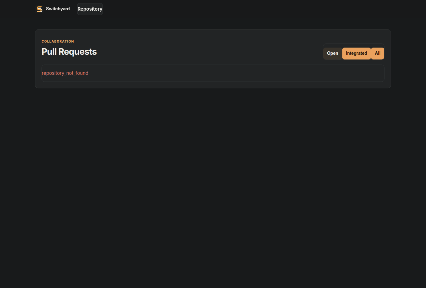 Switchyard pull requests